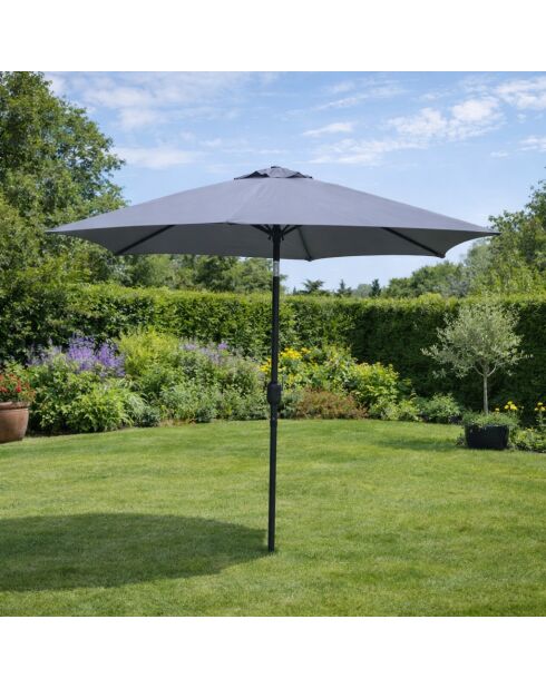 Sombrilla redonda Salerno gris - 250x250x226 cm