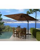 Ombrellone quadrato orientabile a 360° marrone Ivarin - 300x300x260 cm