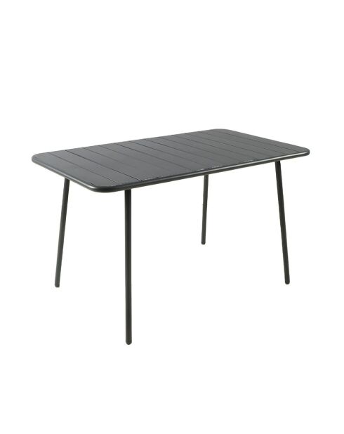 Falcou Gartentisch 4 bis 6 Sitze dunkelgrau - 120x70x72 cm