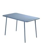 Blauer Gartentisch für 4 bis 6 Personen von Falcou, 120x70x72 cm