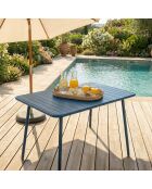Blauer Gartentisch für 4 bis 6 Personen von Falcou, 120x70x72 cm