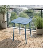 Falcou vierkante 2-zits blauwe tafel - 50x50 cm
