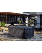 Housse de protection pour salon de jardin Bastos noire - 184x119x70 cm