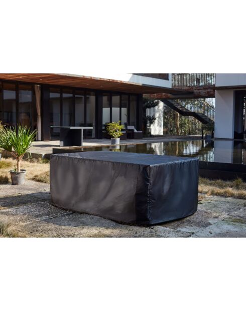 Housse de protection pour salon de jardin Bastos noire - 184x119x70 cm