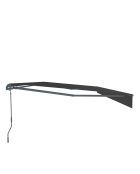 Tenda manuale in alluminio con tela Helino grigia - 395x250x14 cm