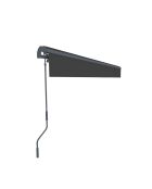 Tenda manuale in alluminio con tela Helino grigia - 395x250x14 cm