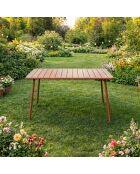 Falcou Terrakotta-Gartentisch 4 bis 6 Sitze - 120x70x72 cm