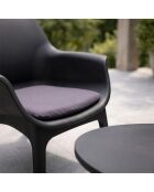 Salon de jardin 4 places avec table basse Bursa gris anthracite - 4 pièces