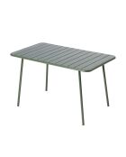 Table de jardin 4 à 6 places Falcou verte - 120x70x72 cm