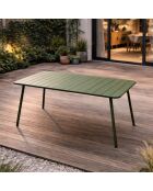 Table de jardin 4 à 6 places Falcou verte - 120x70x72 cm