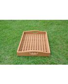 Plateau en teck Melin marron - 82x46x51 cm