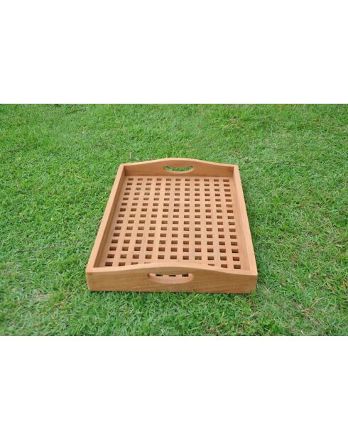 Plateau en teck Melin marron - 82x46x51 cm