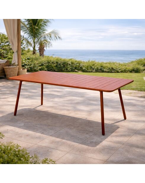 Falcou terracotta tuintafel voor 8/10 personen - 200x80x72 cm