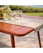 Falcou terracotta tuintafel voor 8/10 personen - 200x80x72 cm