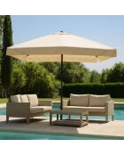 Gaeta ecru quadratischer Schirm - 295x295 cm