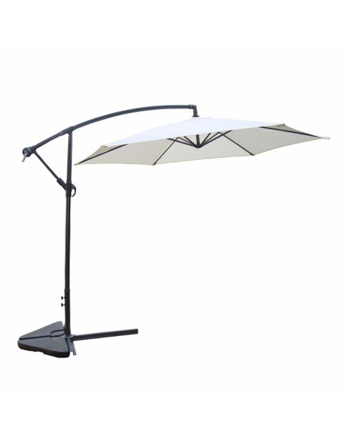Ombrellone rotondo offset Lioran ecru - 300x300 cm