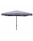 Gaeta quadratischer Schirm grau - 295x295 cm