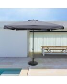 Gaeta quadratischer Schirm grau - 295x295 cm