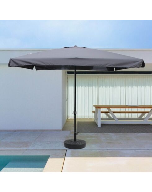 Gaeta quadratischer Schirm grau - 295x295 cm