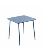 Blauer quadratischer 4-Sitzer-Tisch von Falcou - 70x70 cm