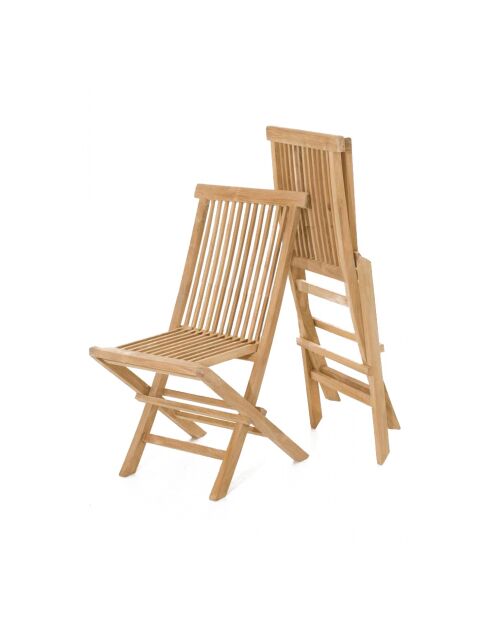 Salon de jardin en teck massif 10 à 12 places avec table ovale et 10 chaises Lireno marron - 11 pièces