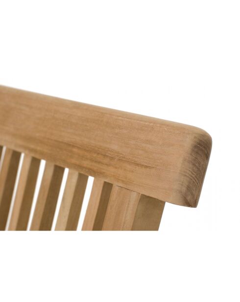 Salon de jardin en teck massif 10 à 12 places avec table ovale et 10 chaises Lireno marron - 11 pièces