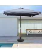 Jovira grauer runder gerader Sonnenschirm - 300x300x245 cm