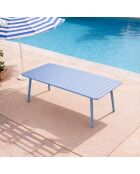 Falcou 10/12 persoons tuintafel blauw - 234x96x72 cm