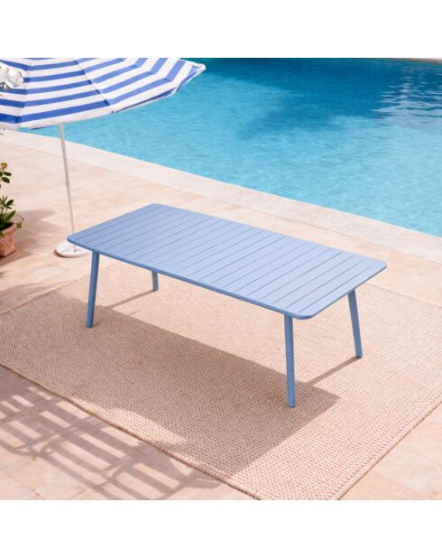 Falcou 10/12 persoons tuintafel blauw - 234x96x72 cm