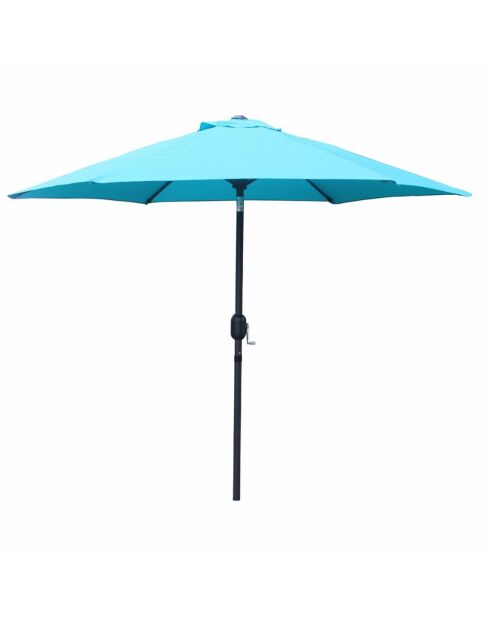 Sombrilla redonda azul Salerno - 250x250x226 cm