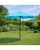 Salerno blauer runder Sonnenschirm - 250x250x226 cm