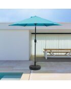 Salerno blauer runder Sonnenschirm - 250x250x226 cm