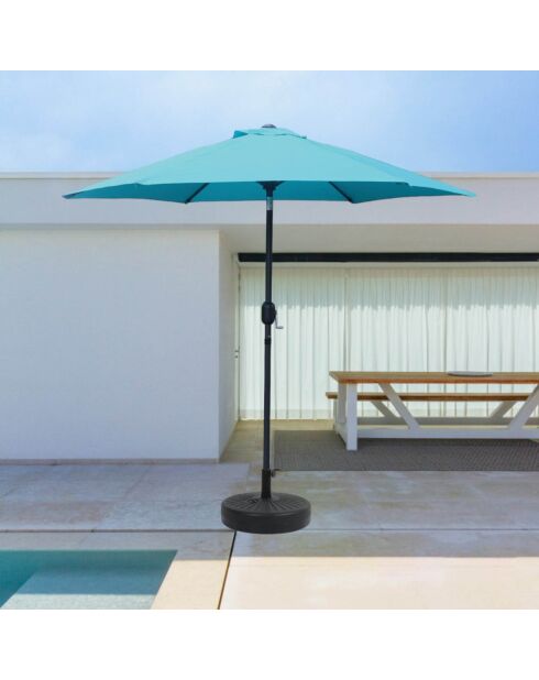 Sombrilla redonda azul Salerno - 250x250x226 cm