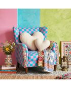 Coussin Teddy Kalp Big beige clair - 42x45x12 cm