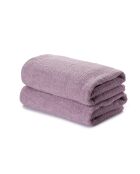 2 pièces de serviettes de bain Slick rose poudré - 70x140 cm