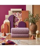 2 pièces de serviettes de bain Slick rose poudré - 70x140 cm