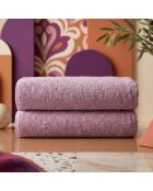 2 pièces de serviettes de bain Slick rose poudré - 70x140 cm