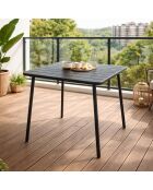 Falcou quadratischer 4-Sitzer-Tisch dunkelgrau - 70x70 cm