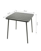 Falcou quadratischer 4-Sitzer-Tisch dunkelgrau - 70x70 cm
