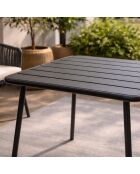 Falcou quadratischer 4-Sitzer-Tisch dunkelgrau - 70x70 cm