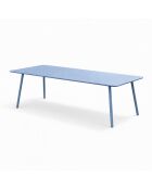 Falcou 8/10-Sitzer-Gartentisch blau - 200x80x72 cm