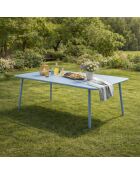 Falcou 8/10-Sitzer-Gartentisch blau - 200x80x72 cm