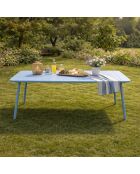 Falcou 8/10-Sitzer-Gartentisch blau - 200x80x72 cm