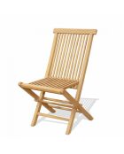Salon de jardin en teck 12 places avec table rectangulaire et 10 chaises Lireno marron - 11 pièces