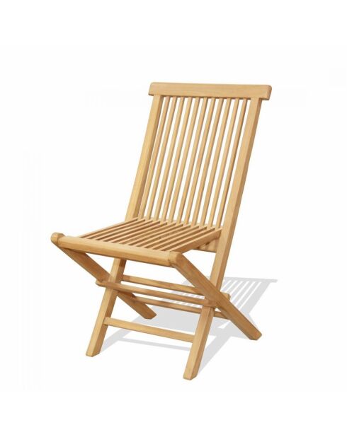 Salon de jardin en teck 12 places avec table rectangulaire et 10 chaises Lireno marron - 11 pièces