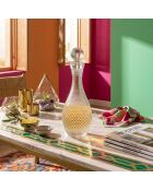 Bouteille Bade56789 transparent - 13x13x36 cm