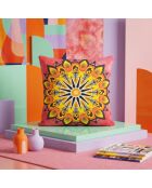 Coussin Mandala 19 multicolores - 43x43 cm