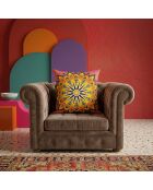 Coussin Mandala 19 multicolores - 43x43 cm