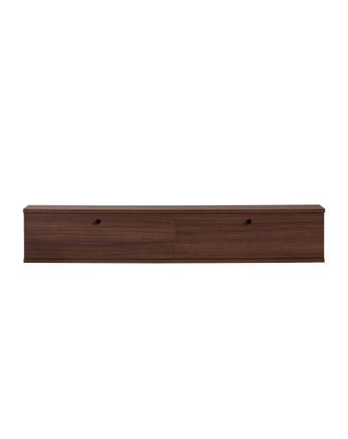 Meuble TV Ligne 140 noyer - 140×25×25 cm