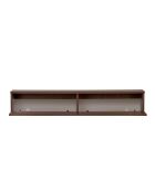Meuble TV Ligne 140 noyer - 140×25×25 cm